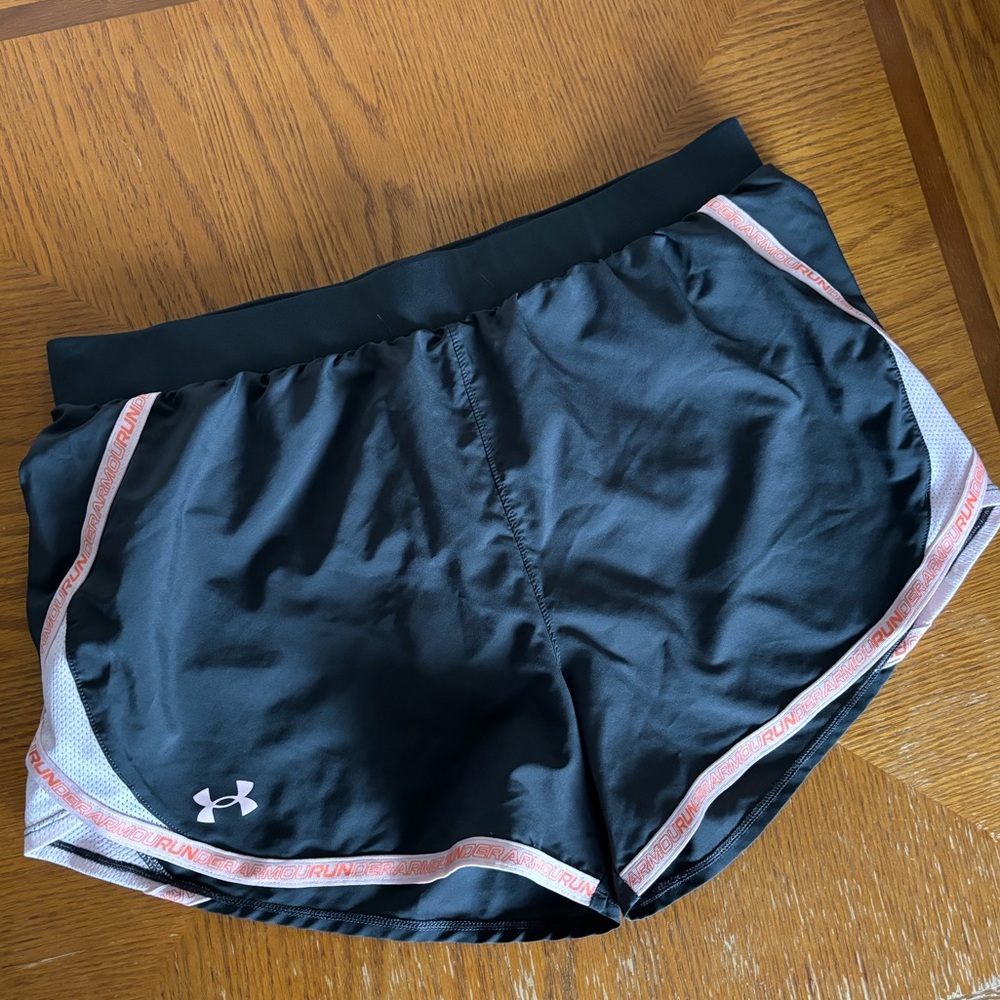 Charcoal grey with pink mesh shorts!